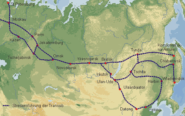 Transsibirische Eisenbahn (Transsib) Russland