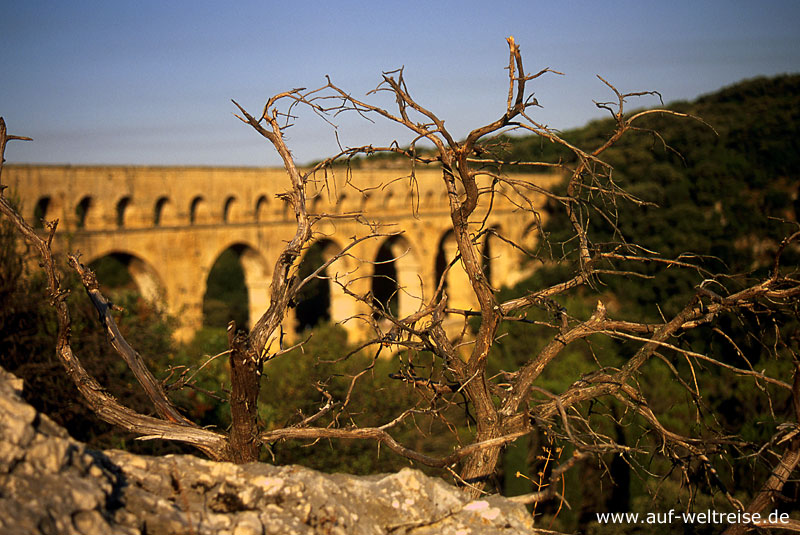Frankreich, Europa, Pont du Gard, Brücke, römisch, historisch, Bauwerk, Architektur