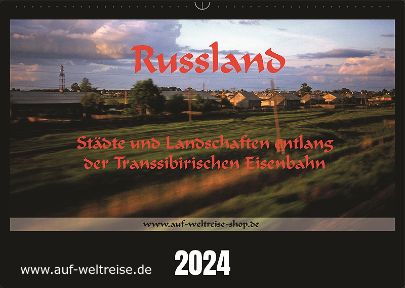 Wandkalender – Russland 2024 Transsibirische Eisenbahn